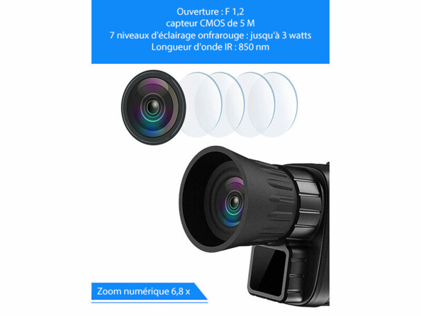 Appareil de vision nocturne infrarouge monoculaire