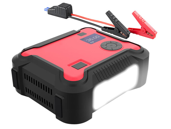 Batterie et gonfleur PB-135.kfz avec connectique d'aide au démarrage