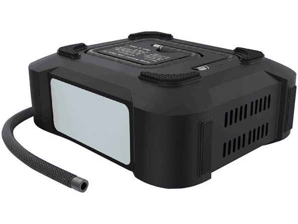 Batterie d'aide au démarrage 16Ah PB-135.KFZ vue avec tuyau du compresseur