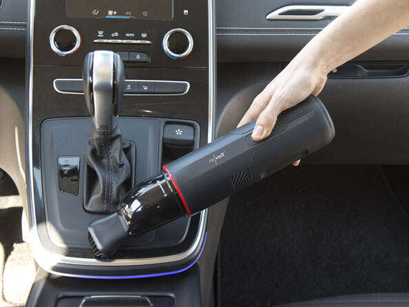 Aspirateur intégré à la batterie nomade : puissance d'aspiration 47 hPa, jusqu'à 30 minutes de fonctionnement par chargement