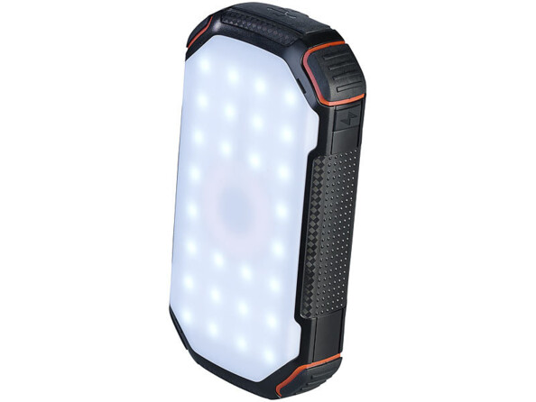 batterie secours 20A recharge induction compatible Qi USB lampe led sos