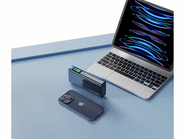 Batterie USB-C charge rapide 20000 mAh 130 W avec écran OLED PB-420