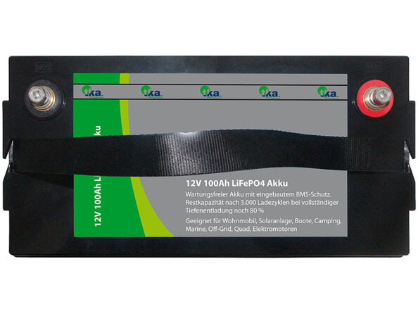Batterie LiFePO4 12 V / 100 Ah / 1280 Wh