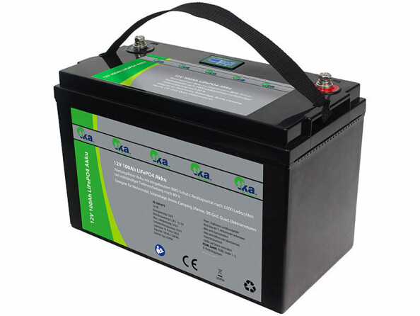 Batterie LiFePO4 connectée avec fonction BMS et écran LCD