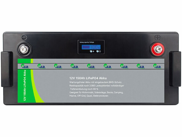 Batterie LiFePO4 application avec BMS et écran LCD
