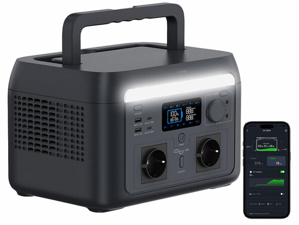 Batterie nomade et convertisseur solaire HSG-500 avec fonction onduleur