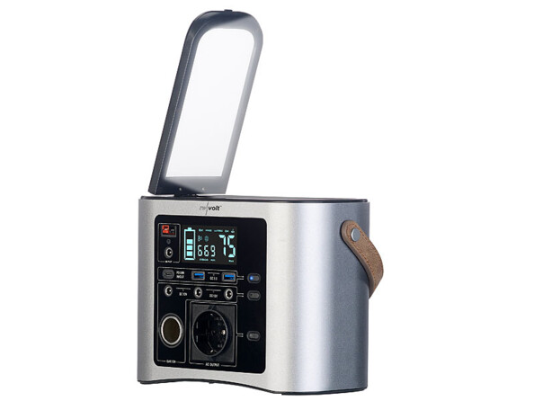 Batterie nomade et convertisseur solaire HSG-650 avec panneau solaire 50 W