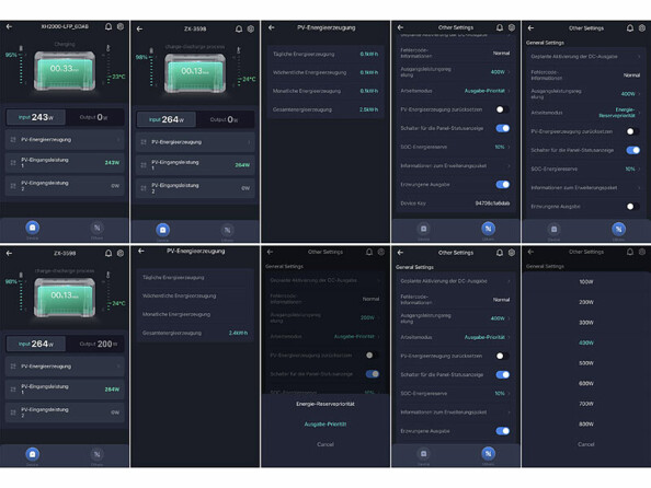 batterie solaire connectée gérée par application gratuite pour iOS et Android : pour réglages et évaluation des données également depuis le monde entier