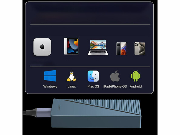 Boîtier USB-C pour disque dur SDD M.2 NVMe avec ventilateur