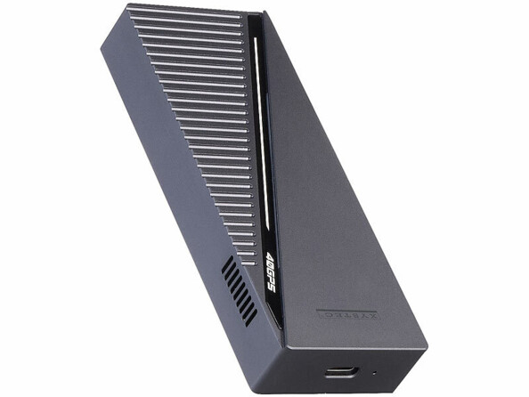 Boîtier USB-C pour disque dur SDD M.2 NVMe avec ventilateur