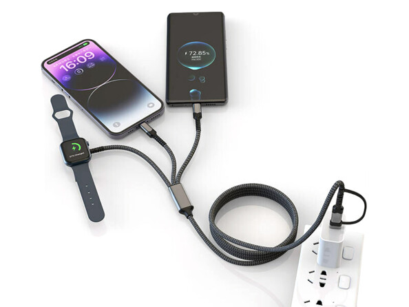 câble multiple pour iPhone et apple watch lightning usb-c