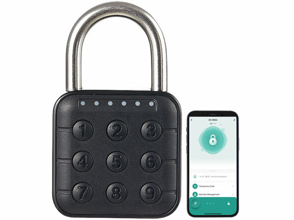 Cadenas connecté et code à 6 chiffres