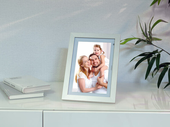 Cadre en bois pour cadre photo numérique connecté DF-900