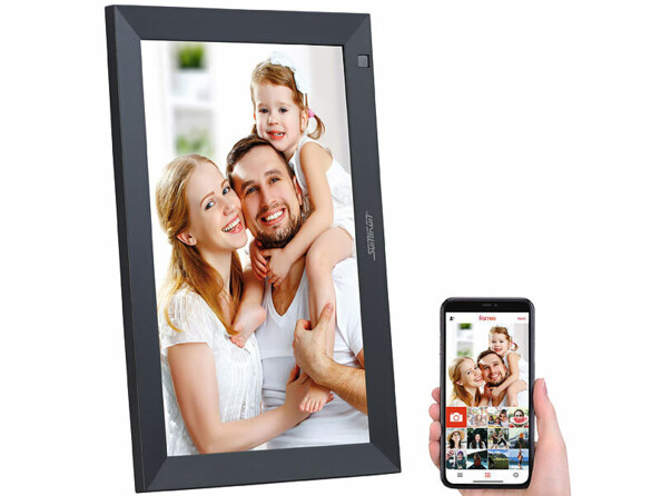 Cadre photo numérique connecté DF-900 avec écran tactile 10,1"