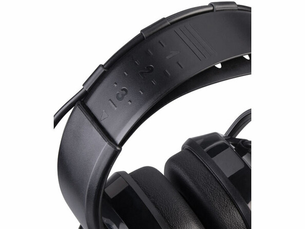 zoom sur l'arceau réglable du casque anti-bruit