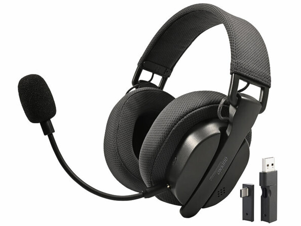 Casque gaming pliable avec fonction bluetooth et RF