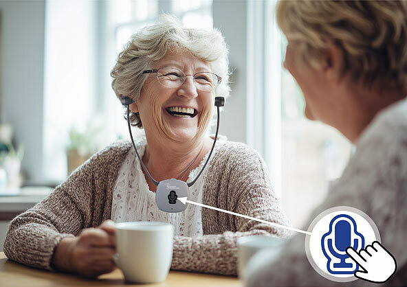 Casque TV sans-fil 2,4 GHz avec amplificateur de son sénior