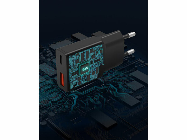 chargeur secteur USB Gan USB-A / USB-C