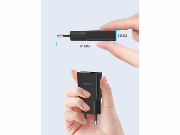 chargeur secteur USB Gan USB-A / USB-C ultra fin