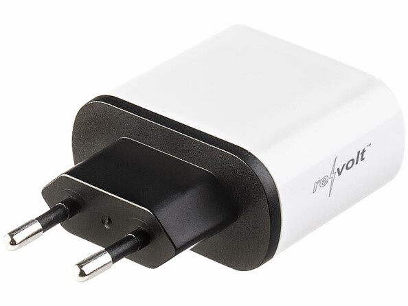 chargeur 2 ports USB 18 W charge rapide avec écran