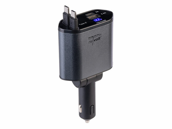 Chargeur USB allume-cigare 66 W USB-C & USB-A pour 4 appareils