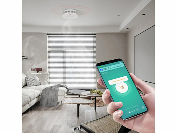 Détecteur de fumée connecté RWM-220.app avec pile longue durée