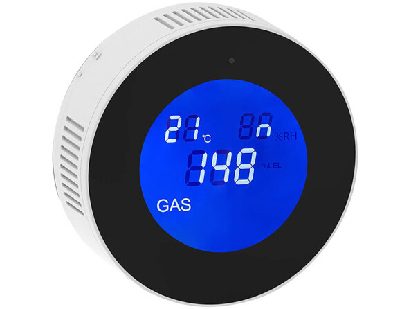 Détecteur de gaz connecté avec puissante alarme.