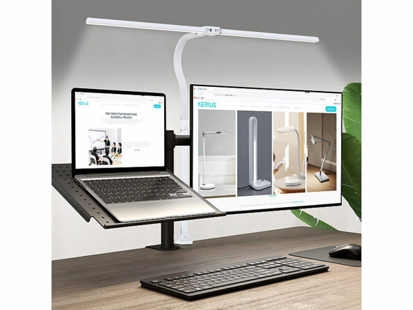 Double lampe de bureau LED CCT télécommandée variable 1000 lm