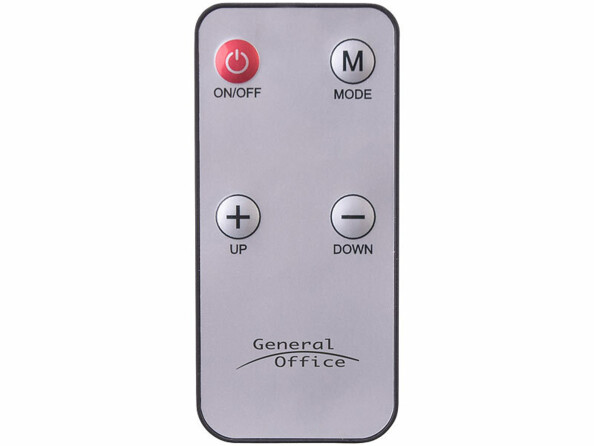 ontrôle de la lumière sur la tête de lampe ou par télécommande