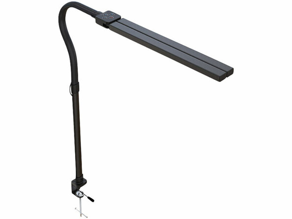 Lampe de bureau double tête orientable LED télécommandée 1000 lm