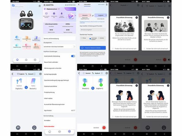 écouteurs bluetooth 5.4 avec traducteur IA 115 langues