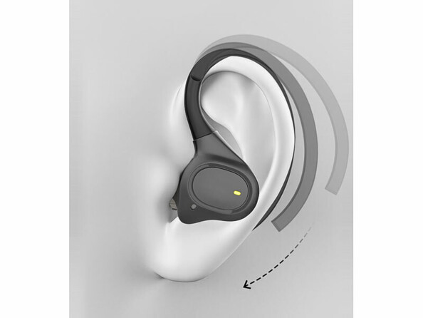 Écouteurs intra-auriculaires sport sans fil étanches dans une oreille avec clip pour oreille