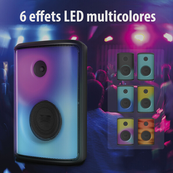 Enceinte lumineuse étanche avec bluetooth PMA-800.k