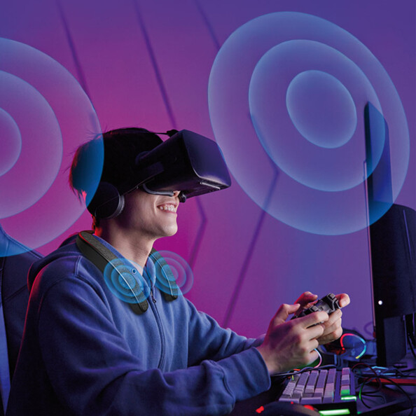 Enceinte tour de cou KH-535 avec fonction bluetooth