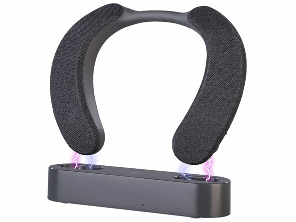 Enceinte tour de cou TV avec amplificateur audio