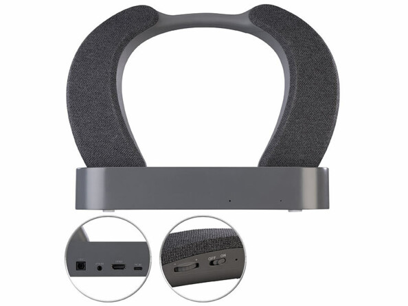 Enceinte tour de cou TV avec amplificateur audio