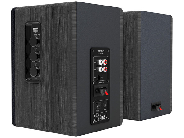 Les haut-parleurs MSS-95.usb vu de derrière.