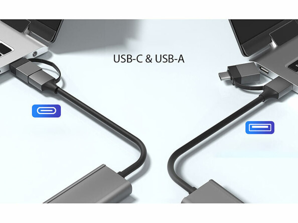 Hub USB-C / USB-A avec 4 ports USB-A 3.2 / jusqu'à 5 G