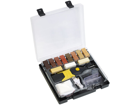 kit de réparation pour parquets, stratifiés, meubles et autres surfaces en bois