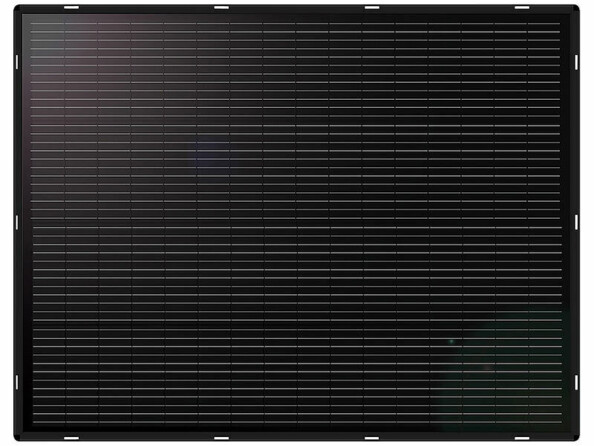 Face avant d'un panneau solaire monocristallin plat Full Screen