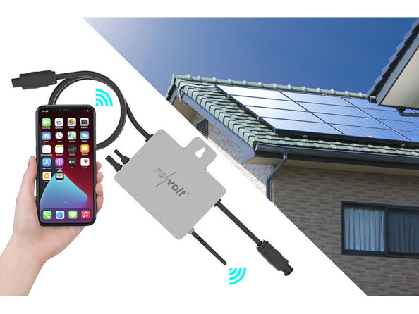 Micro-inverseur connecté 300 W pour panneau solaire mise en situation explicative