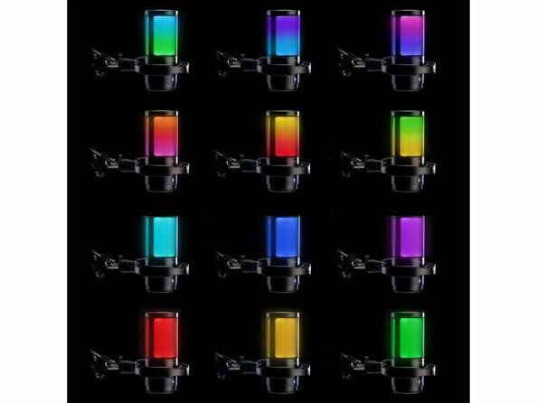 Microphone à condensateur gaming USB RVB avec bras articulé