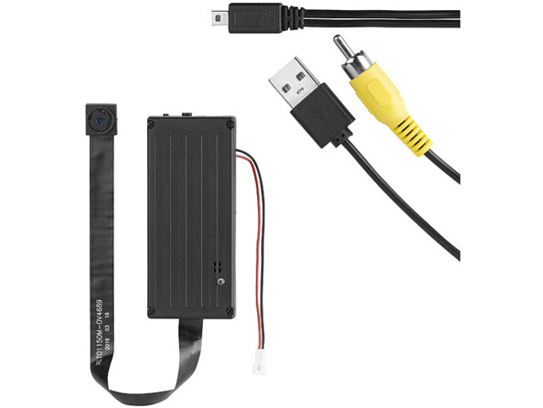 Mini caméra 4K télécommandée avec capteur de mouvement vue avec accessoires