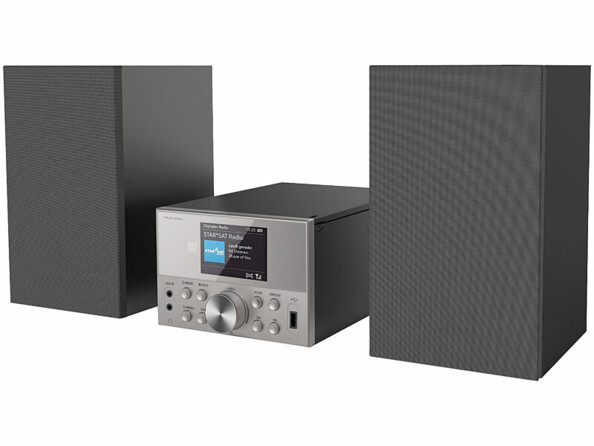 Mini chaîne stéréo DAB+/FM/CD/USB IRS-830 avec fonction bluetooth 5.3 vue de 3/4