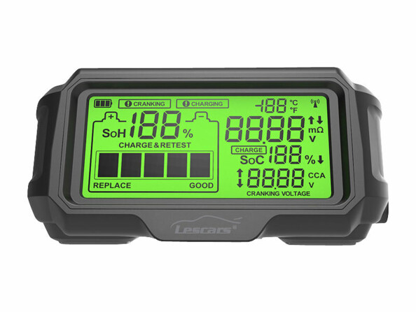 Moniteur de batterie auto 12 V avec écran solaire sans fil