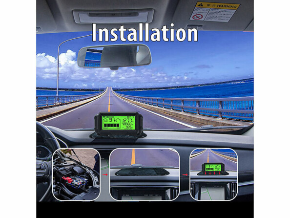 testeur de batterie auto 12 V avec écran solaire sans fil