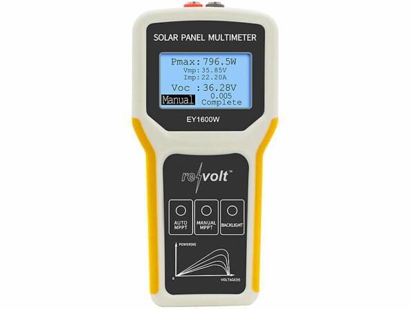 Multimètre numérique pour panneau solaire jusqu’à 1600 W