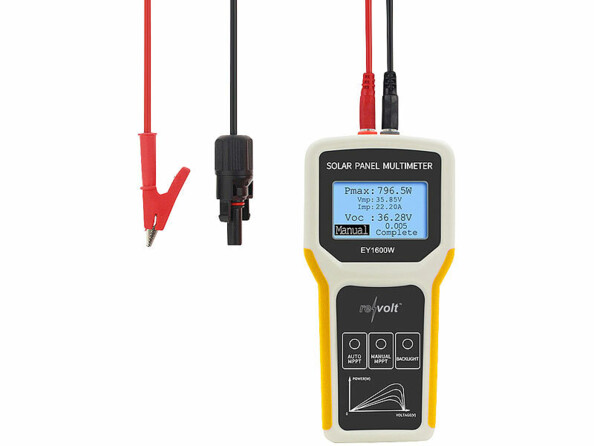 Multimètre numérique pour panneau solaire jusqu’à 1600 W