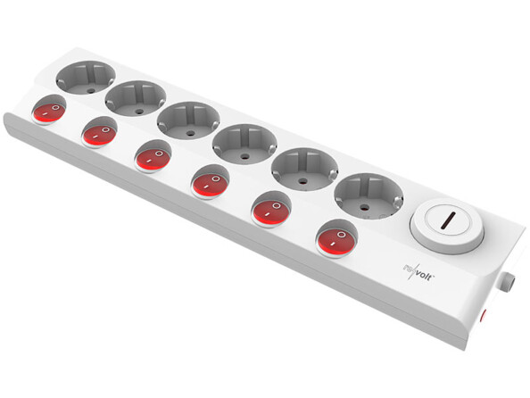 Multiprise 6 prises avec switchs individuels