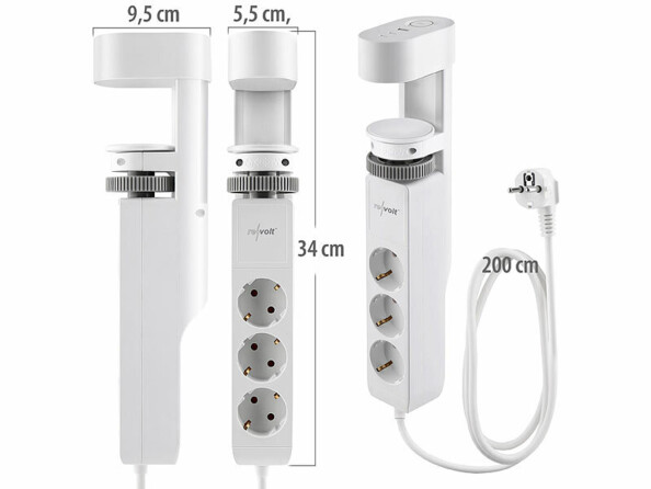 Multiprise de bureau à pince 3 prises et 3 ports USB